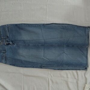 Vintage Paris Blues Long Denim Skirt (Size 1)